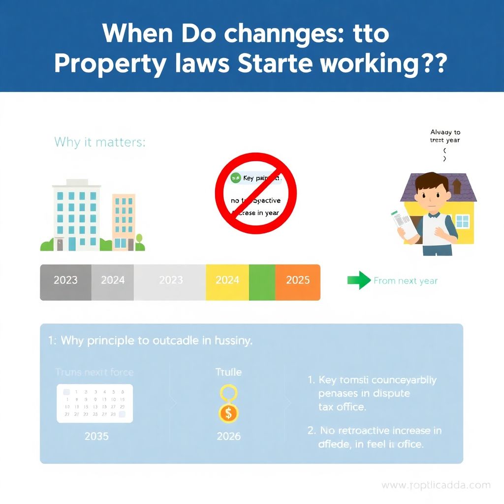 Правила вступления в силу изменений в закон о налогообложении недвижимости